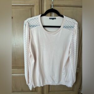 Adrianna Papell blush pink sweater